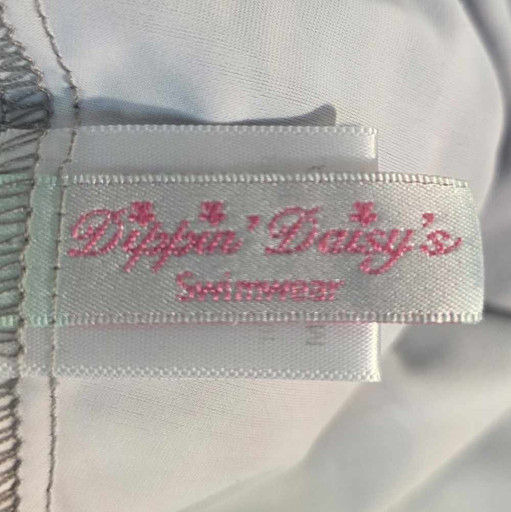 Dippin' Daisy's Multicolor Tankini Top Size 8 Removeable Halter Tie Strap USA - Picture 6 of 17